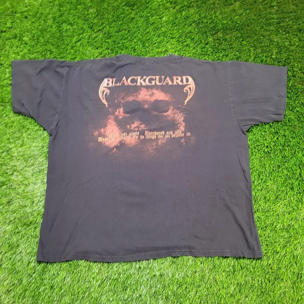 Blackguard Melodic Death Metal Band Tee Boxy Crop Y2K Fit Mens 2XL - Picture 5 of 7